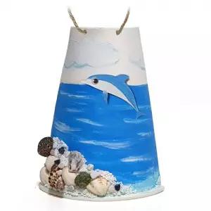 돌고래 종이컵 바다 걸이 만들기