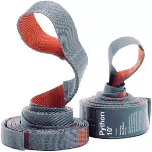 카목 파이썬 10인치 나무 친화적인 해먹 스트랩 직조 신축성 없음 매듭 내구성 있음 경량 및 컴팩트 하이킹