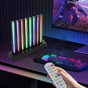 진공관 음악 주파수 스펙트럼 무대 스피커 형광 튜브 웨이