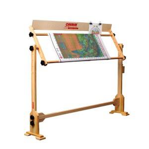 자수틀 나무 고정형 조절실 가능 거치대 바늘질 재단용 고벨린 사각 테이블 DIY 나무링