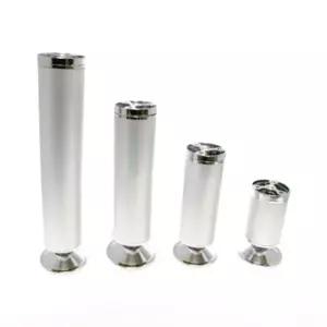 나팔발(무광 장식장통 발통 50파이)50x200통 작은가구통 협탁통 다리 조절 부속 가구통 수납장 서랍장