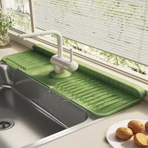 깔개 수전물튀김방지매트 싱크대물받이패드 세면대 물막이