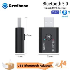 Bluetooth 5.0 오디오 송신기 수신기 TV 차량용 키트 스피커 헤드폰 용 3.5mm AUX 잭 RCA USB 동글 스테레