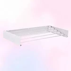 공간절약 벽부착 접이식 빨래건조대 원룸 세탁실 행거