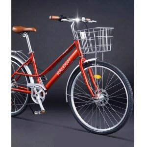 알루미늄 여성 자전거 바구니 단변속 중학생 인치 경량 어른용 산책