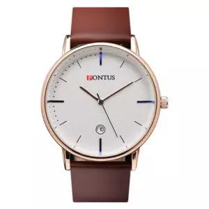 [옷자락]남자 라운드 로즈골드 큰사이즈 패션 손목 시계