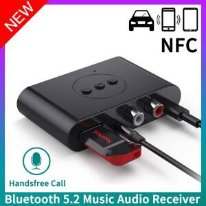 NFC Bluetooth 오디오 수신기 3.5mm AUX RCA USB U 디스크 스테레오 음악 무선 어댑터 (차량용 키트 스피커