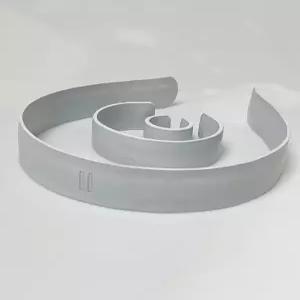 [블레스드 뷸렛]로고 가죽 헤어밴드_블랙/화이트/오렌지