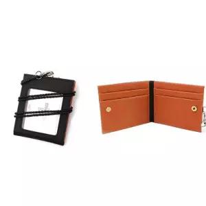 [옷자락]남자 여자 카드 목걸이 데일리 포켓 똑딱이 지갑