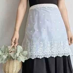 방수 플라워 레이스 앞치마 카페 주방 꽃집용