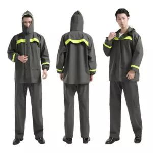 [옷자락]남자 작업복 야외 워터프루프 작업용 투피스 우비 투명 세트