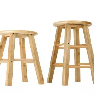 카페 높은의자 원형 스탠딩 스툴 식탁 철제 원목 인테리어 바의자 키높이