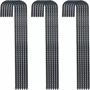 캠핑 텐트와 캐노피 위한 끌 포인트 끝이 있는 16인치 지상 철근 말뚝 J 후크 엑스트라 헤비 듀티 방청