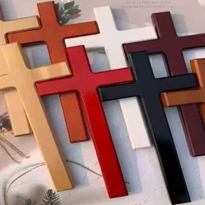 벽걸이십자가 대형십자가 나무 소품 가정용 교회장식 교회 강단 장식 예배용