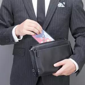 [옷자락]남자 클러치 태블릿PC 파우치 레더 가방