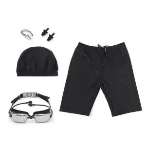 TBZ 남성 실내 범고래 수영용품 5종세트(5부) (블랙)