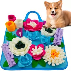 소형 및 중형견과 고양이를 위한 개용 테시테히 스너플 매트 미끄럼 방지/휴대/내구성 인터랙티브 퍼즐