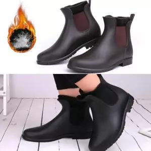 [다잇템]남자 겨울 한파 작업화 사이드밴딩 방한화 부츠