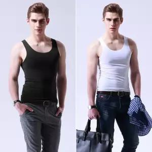 [옷자락]남자 런닝 슬리브리스 쿨링 여름셔츠 단정한 깔끔한