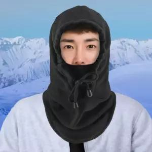 [옷자락]남성 페이크후드 후드넥워머 후디 플리스 바라클라바
