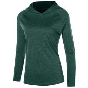 로드박스 여성용 UPF 50 자외선 차단 후드티 긴팔 하이킹 낚시 후드 셔츠 가벼운 아웃도어 UV 래쉬 가드