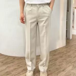 [옷자락]남자 셋업바지 겨울하객룩 갈색 보온 융기모 슬랙스