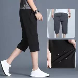 [다잇템]남자 여름 기본 초경량 피서지 7부 슬랙스 팬츠