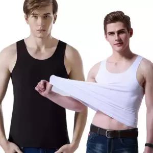 [옷자락]남자 아이스 슬리브리스 햄라인 SS 런닝 민소매