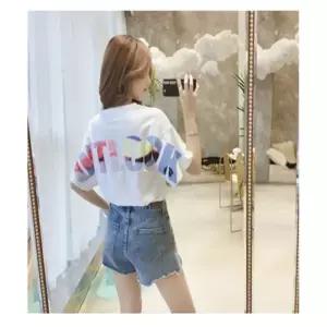 편안한 빅사이즈 여성티셔츠 박스티 스판 티셔츠코디