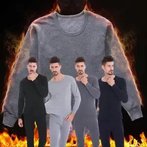 [옷자락]남자 내의 스티치기모 밑단시보리 편한 보온 세트