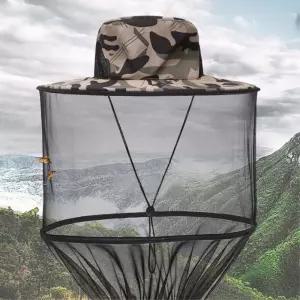 등산 낚시 방충망 물림방지 얼굴보호 양봉 방충모자 벌레