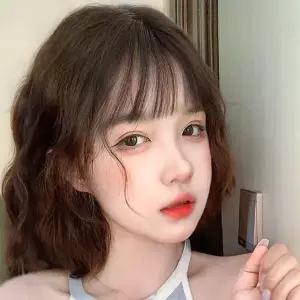 물결펌 통가발 단발머리 브라운 WFLORXH