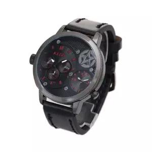 [옷자락]남자 라운드 손목 큰사이즈 검정 시계