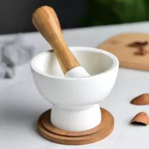 이유식 깨갈이 마늘 통후추갈기 도자기 절구통 찧기