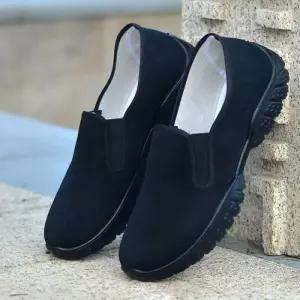 [다잇템]남자 대학생 직장인 워크샵 검정 운동화 슬립온