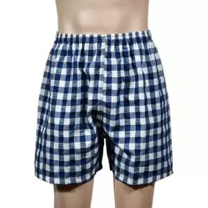 [옷자락]남성 짧은 3부 체크 패턴 홈웨어 잠옷 반바지