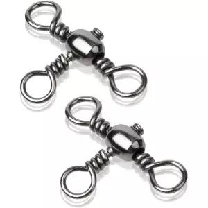 아미스포츠 스테인리스 3방향 회전 낚시용 크로스라인 스위블 장비 소금물 민물 표류 트롤링 연결구 스푼