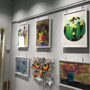 갤러리 액자걸이 와이어홀더 천장용 그림전시용 진열