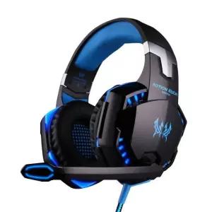 학교 강의 온라인 수업 게이밍 유선 고음질 마이크 LED 헤드셋 G2000