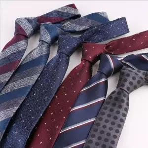 [다잇템]남자 실키 스트라이프 사선 하객룩 도트 넥타이