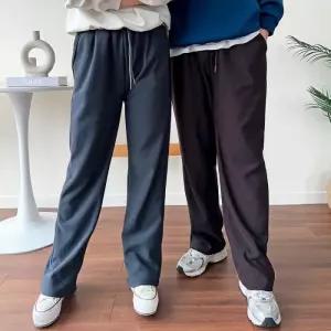 [옷자락]남자 넓은 편한 두툼 시밀러룩 연인 FW 여자 바지