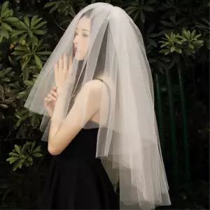 셀프웨딩 면사포 신부베일 소품 스냅 망사베일 촬영용