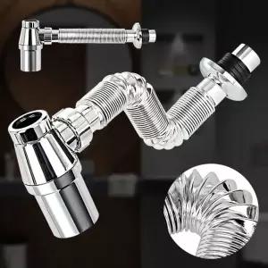 D-주름관 하수구 세면기 망치트랩 교체 부속품 팝업