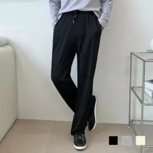 [옷자락]남자 3컬러 아코디언 허리 고무줄 넓은 주머니 팬츠
