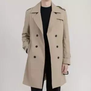 [옷자락]남자 하프 나들이 트렌치 가을하객룩 코트