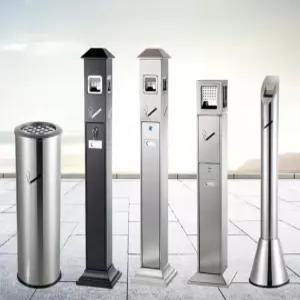 실외재떨이 야외용 업소용 실외 대형 옥상 쓰레기통 스틸 호텔 야외 고급 스텐 야외용재떨이