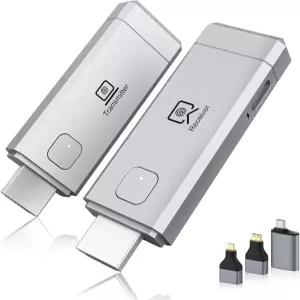 2026 무선 HDMI 송신기 및 수신기 세트 - 4K 디코딩 1080P 출력 플러그 앤 플레이 휴대용 5G+2.4G 익스텐더