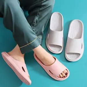 [옷자락]남자 거실 방지 매끈한 욕실 층간소음 여자 슬리퍼