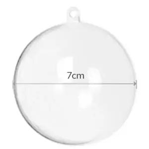 투명 플라스틱공 공예 원형캡슐 아크릴볼 7cm 이벤트 장식소품 만들기 랜덤뽑기