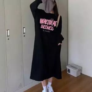 루즈핏 여성 기모 롱 원피스 빅사이즈 여자 맨투맨 원피스 데일리